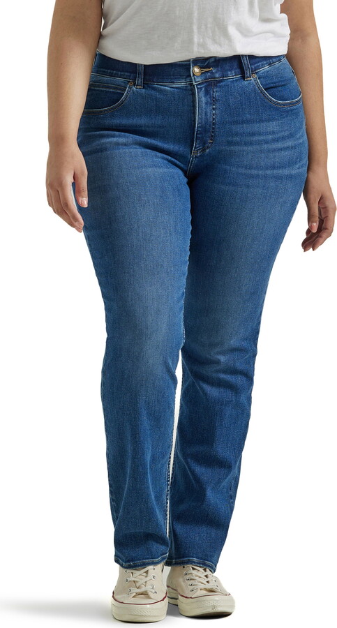 Lee® Women’s Plus Ultra Lux Comfort with Flex Motion Straight Leg Jean