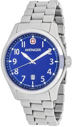 Wenger Terragraph 01.0541.118 Men's Silver Tone Stainless Steel Watch