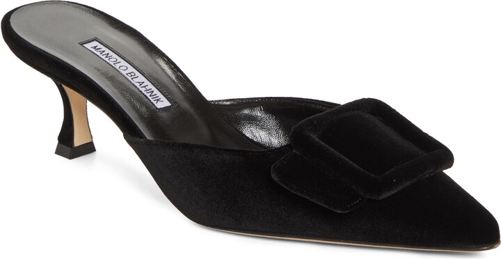 Maysale Buckle Pointed Toe Mule