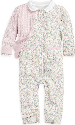 Polo Ralph Lauren Baby Girl's Floral Print Cotton Coverall