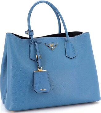 Prada Cuir Double Tote Saffiano Leather Large - ShopStyle