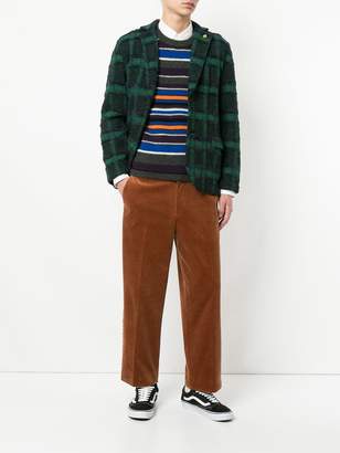 Coohem tweed side panel cropped trousers