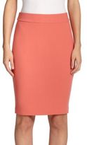 Thumbnail for your product : Armani Collezioni Double-Crepe Wool Pencil Skirt