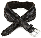 Thumbnail for your product : Marks and Spencer M&s Collection Leather Square Buckle Chevron Weave Belt