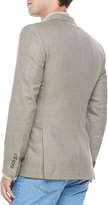 Thumbnail for your product : Ami Wool Hopsack Two-Button Blazer, Beige