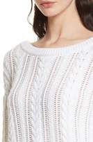 Thumbnail for your product : Alice + Olivia Melania Bell Sleeve Cable Sweater
