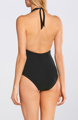 Karla Colletto Basic Low-Back Plunge One Piece