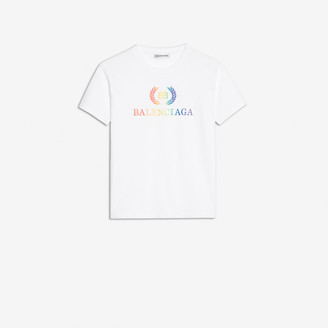 Balenciaga Rainbow Small T Shirt Shopstyle Tees