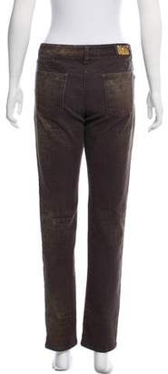 Etro Printed Mid-Rise Jeans