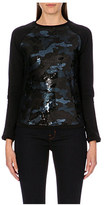 Thumbnail for your product : Ted Baker Bethh camouflage-sequinned sweatshirt