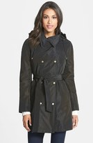 Thumbnail for your product : Ellen Tracy Packable Belted Iridescent Raincoat