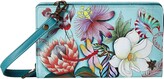 Thumbnail for your product : Anuschka Cell Phone Crossbody Wallet 1149 (Jardin Bleu) Handbags