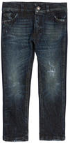 Thumbnail for your product : Dolce & Gabbana Regular fit stone-washed raw jeans