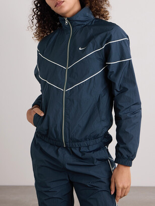 nike stripe zip up track jacket