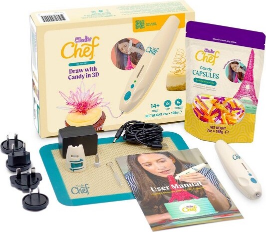 3DoodlerChef3DPenSetwithRefillsforEdibleCandySculpting