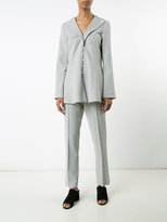 Thumbnail for your product : Rosie Assoulin flared plaid blazer - women - Wool/Shell - 6