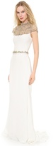 Thumbnail for your product : Reem Acra Silk Crepe Gown