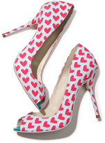 Thumbnail for your product : PeepToe Sophia Webster Peron Hearts Peep-Toe Pump, Lake Blue/Pink