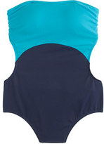 Thumbnail for your product : J.Crew Colorblock cutout halter one-piece swimsuit