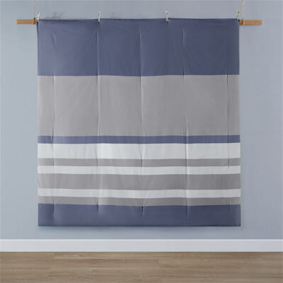 HLILish Striped Comforter Set With Bed Sheets