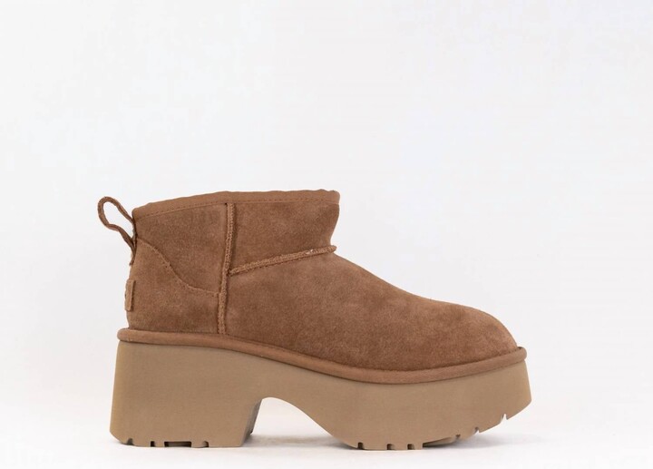 UGG Women's Classic Ultra Mini New Height Boot In Chestnut