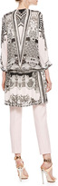Thumbnail for your product : Roberto Cavalli Wool-Linen Ankle Pants, Blush