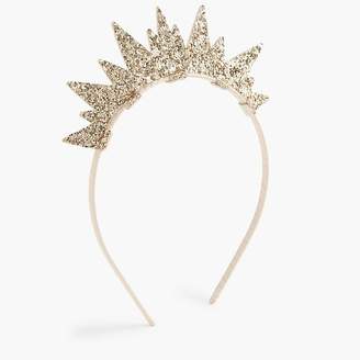 J.Crew Girls' glitter-crown headband