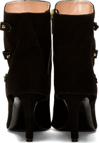 Thumbnail for your product : Jerome Dreyfuss Black Suede Goatskin Mili Ankle Boots