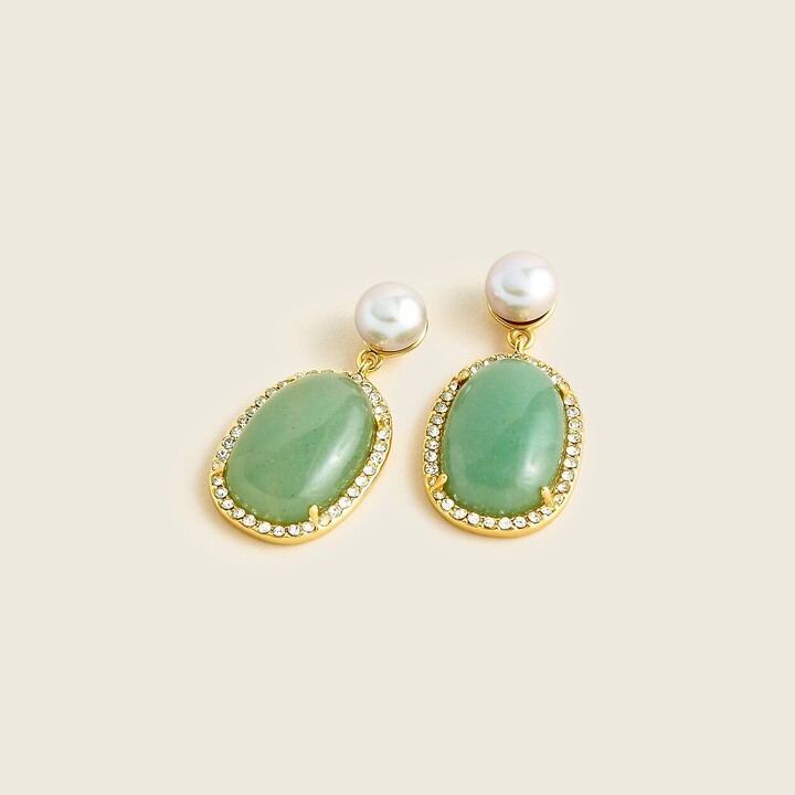 Green Pearl Earrings | Shop the world's largest collection of 