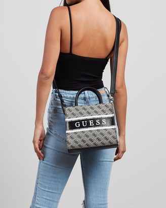 GUESS Women's Black Cross-body bags - Monique Mini Tote - Size One Size at The Iconic