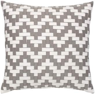 Elaine Smith Alabaster Basket Weave Indoor/Outdoor Accent Pillow