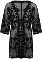 Thumbnail for your product : M&Co Crochet lace embroidered kimono