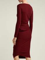 Thumbnail for your product : Vivienne Westwood Vian Draped Jersey Dress - Womens - Burgundy