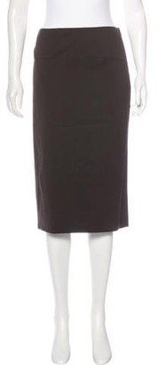 John Galliano Wool Knee-Length Skirt