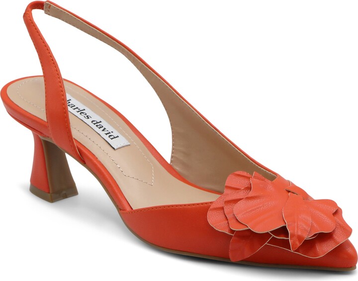 Charles David Alias Slingback Half d'Orsay Pointed Toe Pump