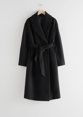 And other stories Belted Oversized Wool Coat