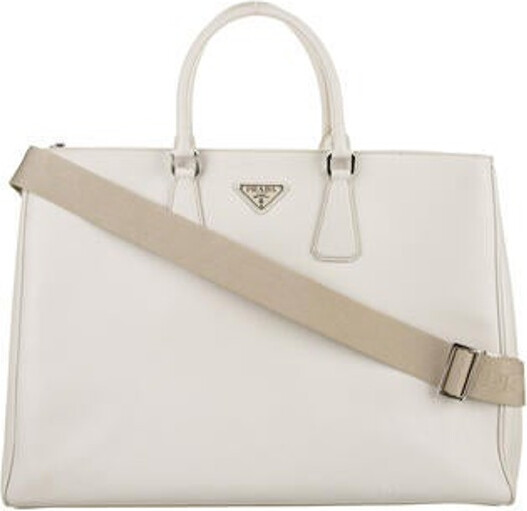 Prada Extra Large Saffiano Lux Double Zip Galleria Tote - ShopStyle