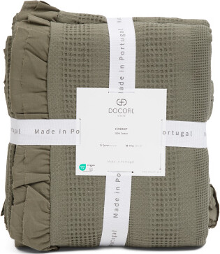 TJMAXX Chunky Knit Ruffle Blanket, Cotton