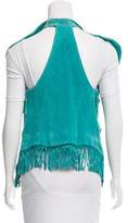 Thumbnail for your product : Yigal Azrouel Fringed Leather Vest