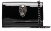Thumbnail for your product : Philipp Plein Skull-Charm Patent Leather Bag