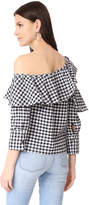 Thumbnail for your product : Clu Asymmetrical Top with Ruffle