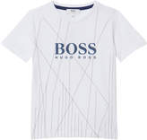 Thumbnail for your product : BOSS White Graphic Stripe Branded T-Shirt