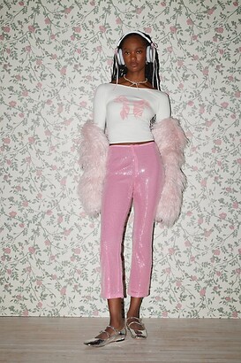 Women's Pink Sequin Pants