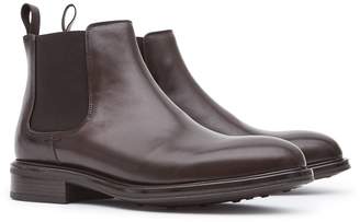 Reiss Chalmer - Leather Chelsea Boots in Dark Brown