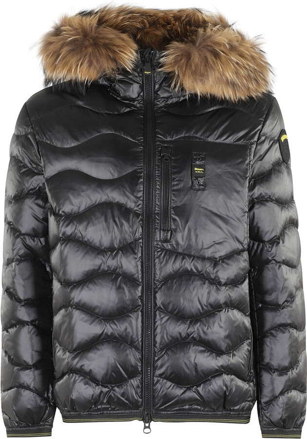 Blauer Wavefur Quilted Down Jacket