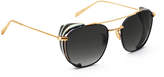 Thumbnail for your product : Krewe Earhart Blinker Metal Aviator Sunglasses w/ Side Blinders