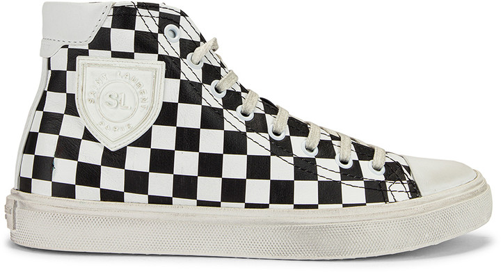 ysl checkered sneakers