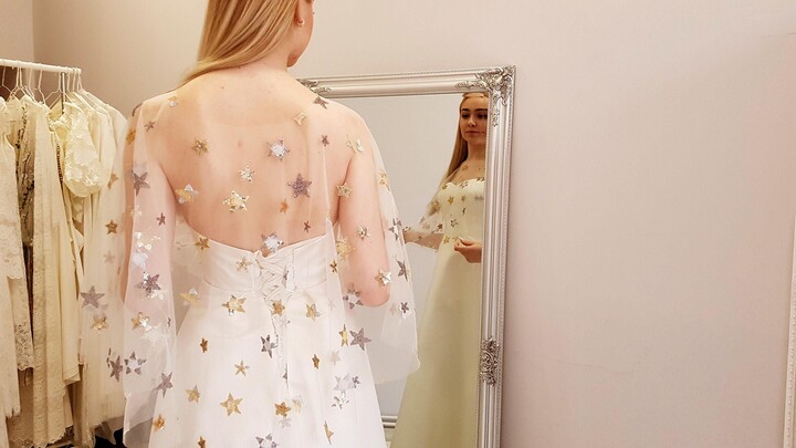 Etsy Golden Star Sequins Wedding Cape Shiny Sparkle Celestial Constellation Stars Moon Bridal Cover-Up Cloak