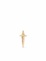 Thumbnail for your product : Pamela Love 14kt yellow gold Dagger diamond stud earring