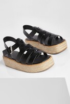 Thumbnail for your product : boohoo Cage Detail Espadrille Flatform